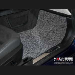 Alfa Romeo Giulia Floor Mats - All Weather - Soft Touch PVC Loop - Front + Rear - Grey/ Black - RWD